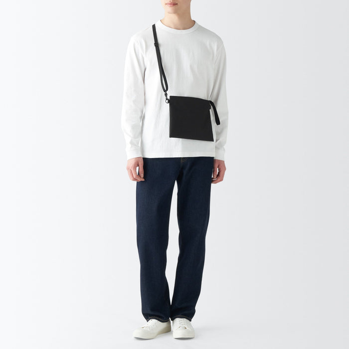 Muji 2-Way Water Repellent Umhängetasche Damen Schwarz | RM0J3Y06E