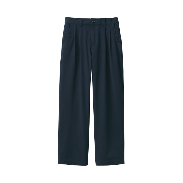 Muji 4-Way Stretch Chino Darted Wide Hose Damen Navy | GB2N3G17V