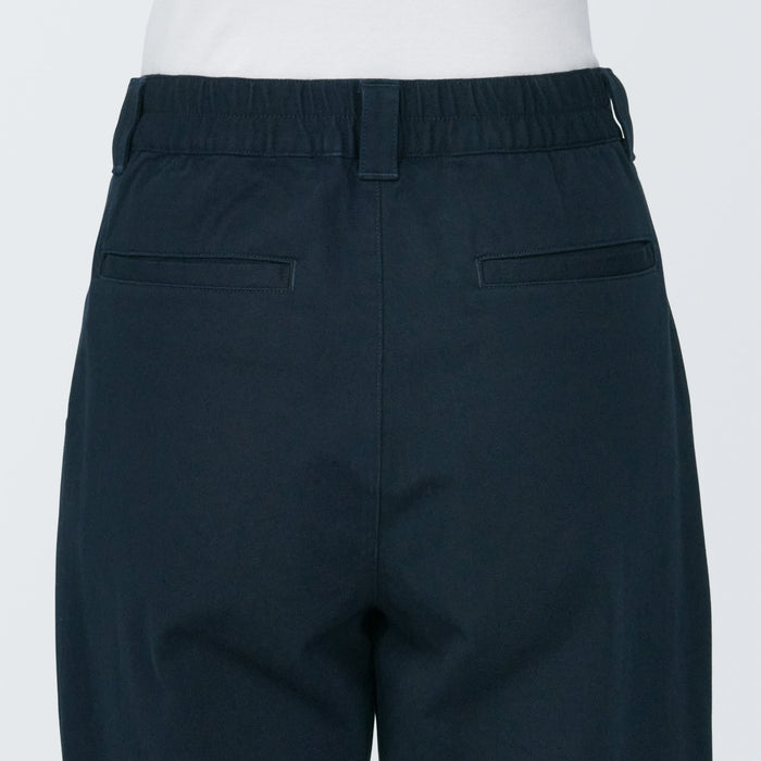 Muji 4-Way Stretch Chino Darted Wide Hose Damen Navy | GB2N3G17V