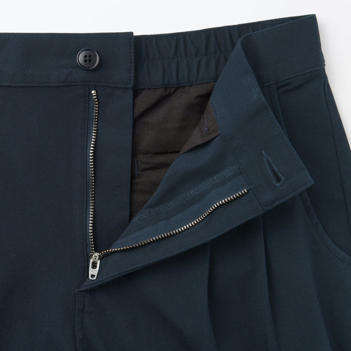 Muji 4-Way Stretch Chino Darted Wide Hose Damen Navy | GB2N3G17V