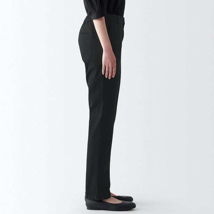 Muji 4-Way Stretch Chino Slim Tapered Hose Damen Schwarz | FF3Y6C17U