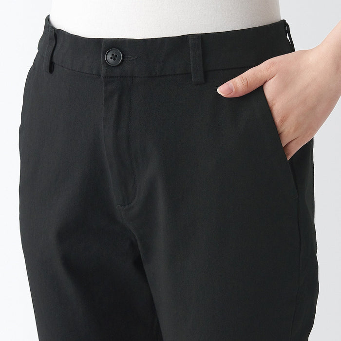 Muji 4-Way Stretch Chino Slim Tapered Hose Damen Schwarz | FF3Y6C17U