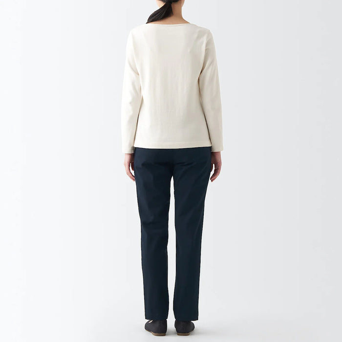 Muji 4-Way Stretch Chino Slim Tapered Hose Damen Navy | ZC6K9A86C