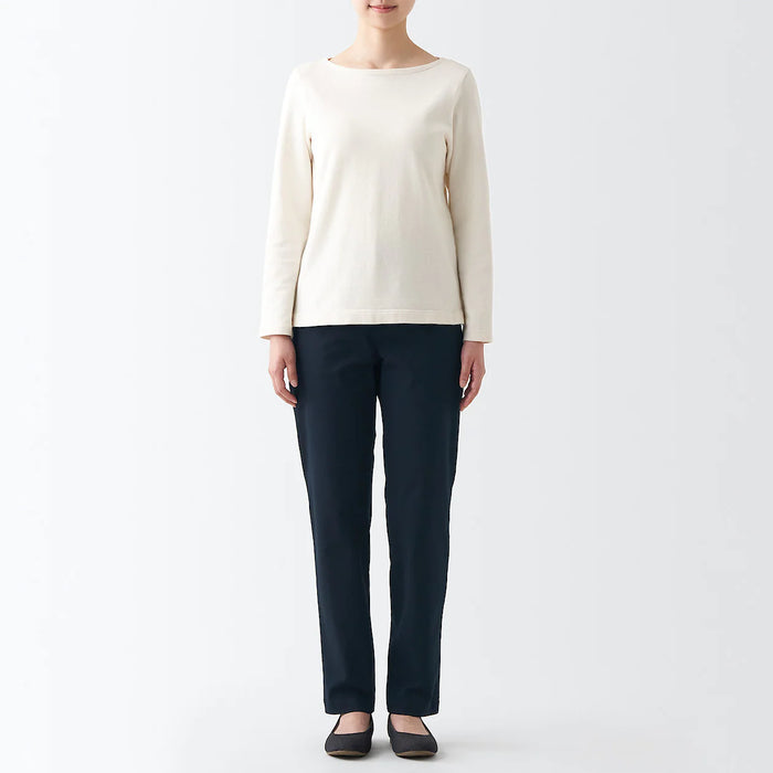 Muji 4-Way Stretch Chino Slim Tapered Hose Damen Navy | ZC6K9A86C