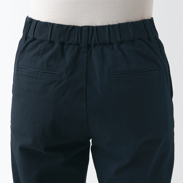 Muji 4-Way Stretch Chino Slim Tapered Hose Damen Navy | ZC6K9A86C