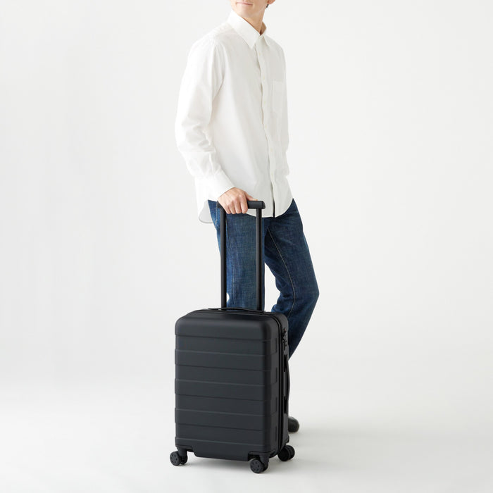 Muji Adjustable Handle Hard Shell 36L Handgepäck Herren Schwarz | MH8K2H94U