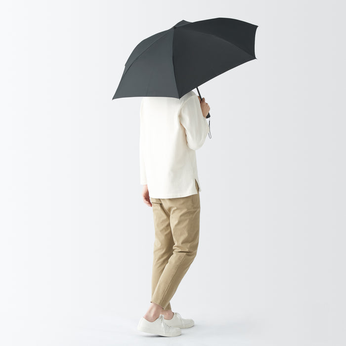 Muji All-Weather 2-Way Foldable Regenschirme Herren Schwarz | QZ0N4U84T