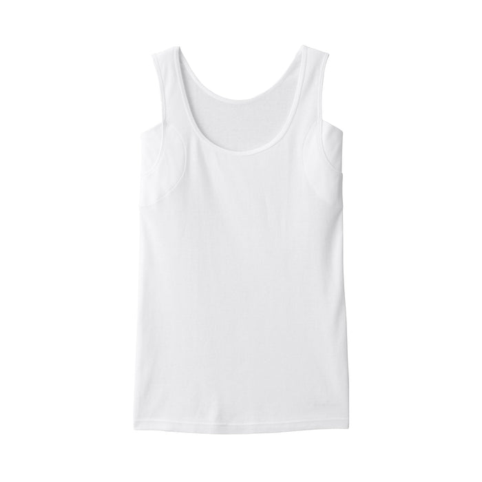 Muji Breathable Cotton with Sweat Pad Tanktop Damen Rosa | XM7A8M06H