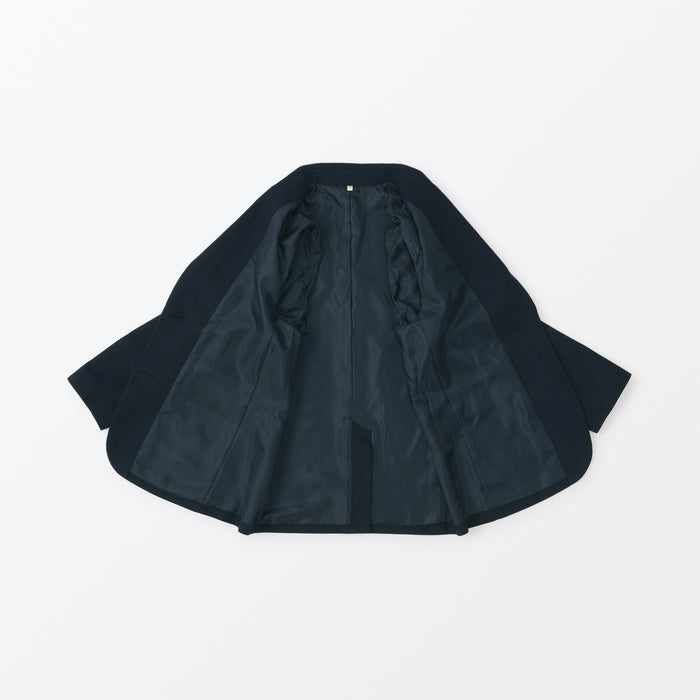 Muji Brushed Tailored Jacken Damen Navy | AQ0S9X85V