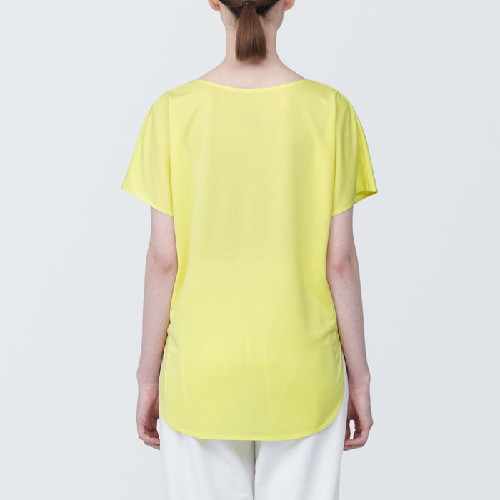 Muji Cool Touch Boat Neck Short Sleeve T-shirts Damen Gelb | EC9L6G13A