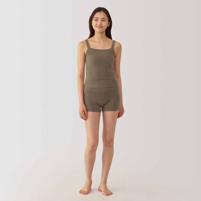 Muji Cotton Blend Cozy Knit Tanktop Damen Braun | JZ1K0G80J
