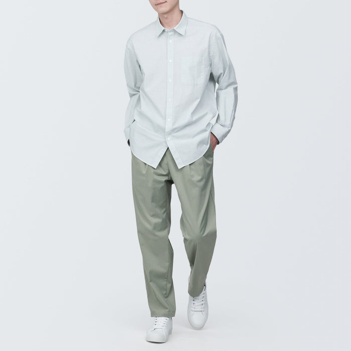 Muji Crease-Resistant Darted Wide Easy Hose Damen Grau | GB5C7W12B