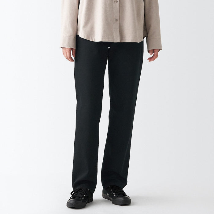 Muji Denim Regular Hose Damen Schwarz | VL0R2G98Y
