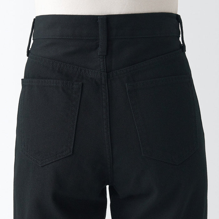 Muji Denim Regular Hose Damen Schwarz | VL0R2G98Y