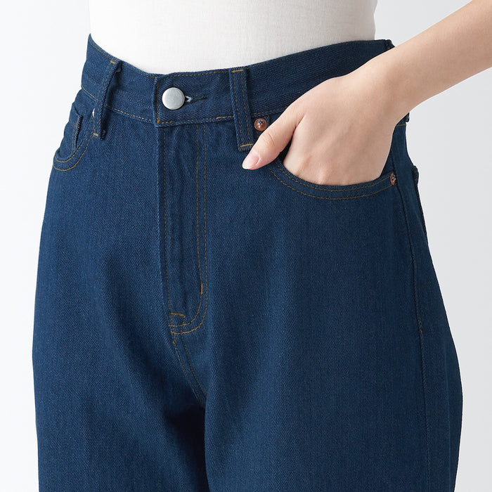 Muji Denim Regular Jeans Damen Navy | BI3S3Y19Z