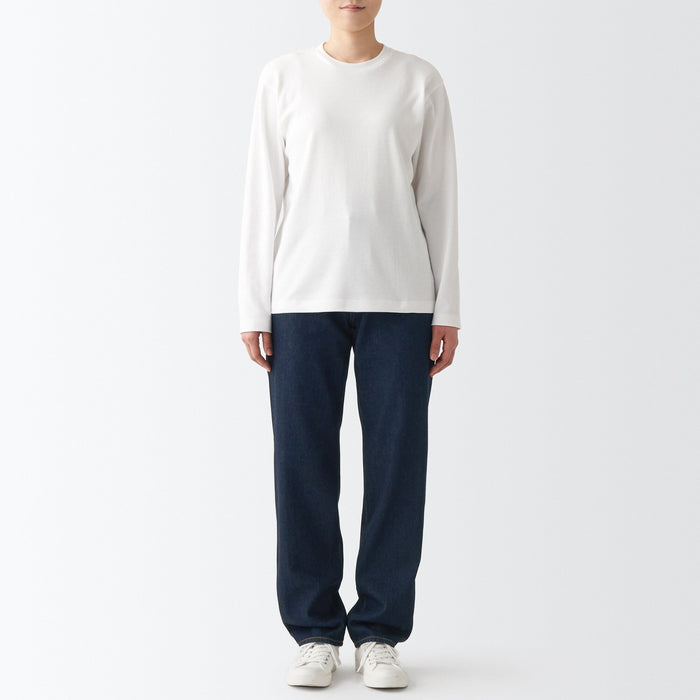 Muji Denim Regular Jeans Damen Navy | QF6U6S71X