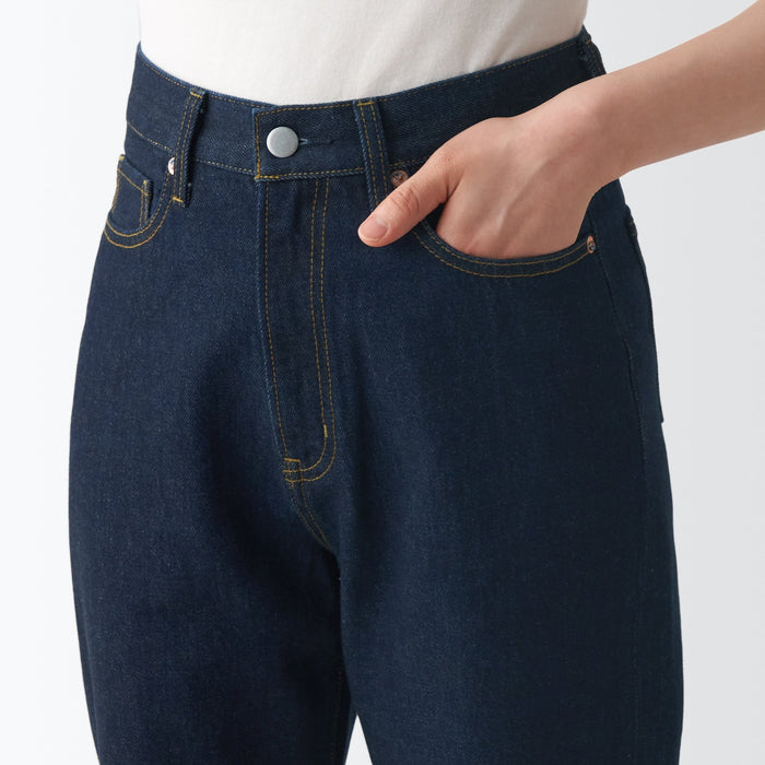 Muji Denim Regular Jeans Damen Navy | QF6U6S71X