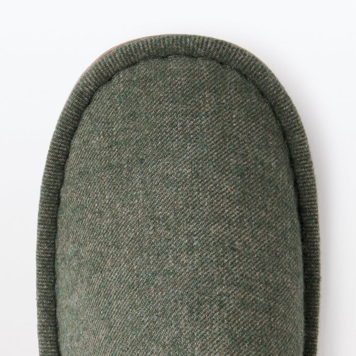 Muji Either-Foot Flannel Hausschuhe Herren Grün | UP0B8I25D