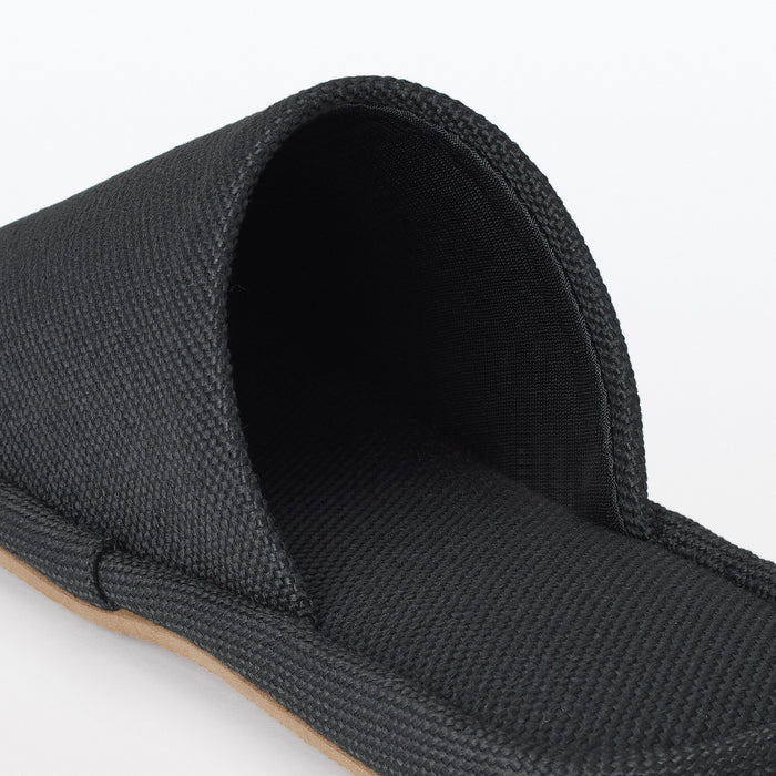 Muji Either-Foot Hausschuhe Damen Schwarz | CT3X7X65P