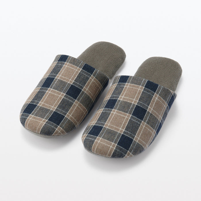 Muji Flannel Hausschuhe Herren Grau | KG1C1Y67Q