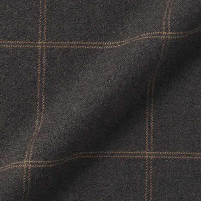 Muji Flannel Stand Collar Long Sleeve Patterned Kleid Damen Schwarz | TS0I0O24A