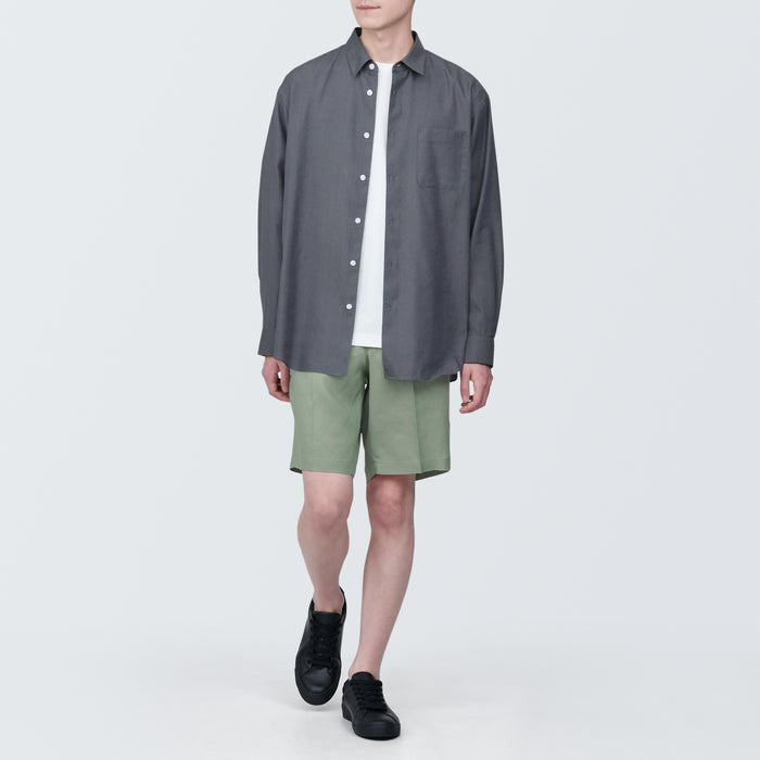 Muji Hemp Blend Kurze Hose Herren Grün | UG0Q7Q95P