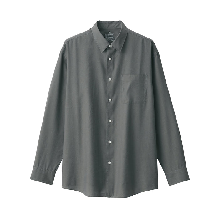 Muji Hemp Blend Long Sleeve Hemd Herren Grau | SX4B1P51E