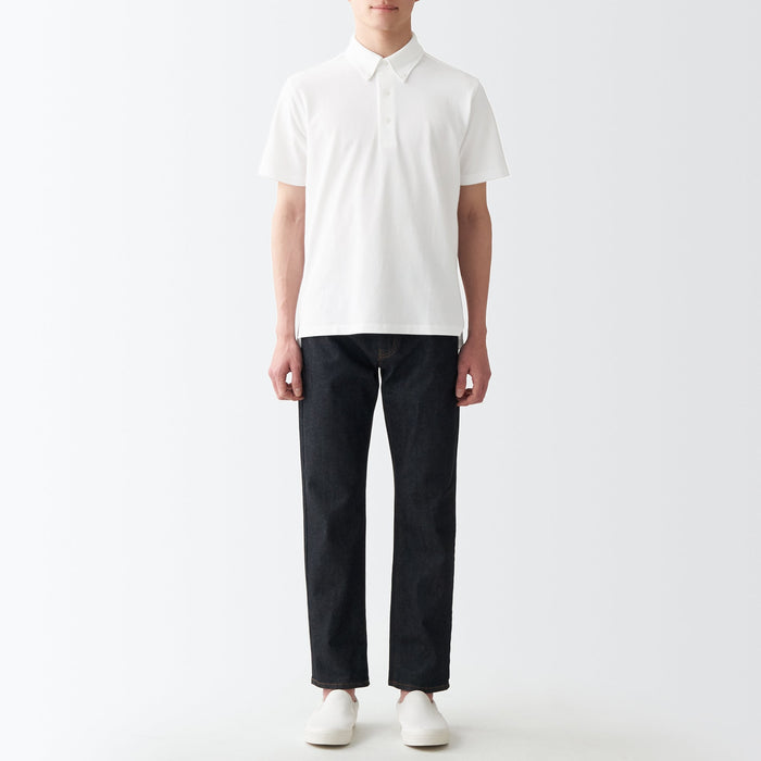 Muji High Twist Pique Polo Shirts Herren Weiß | PE6Y2P52D