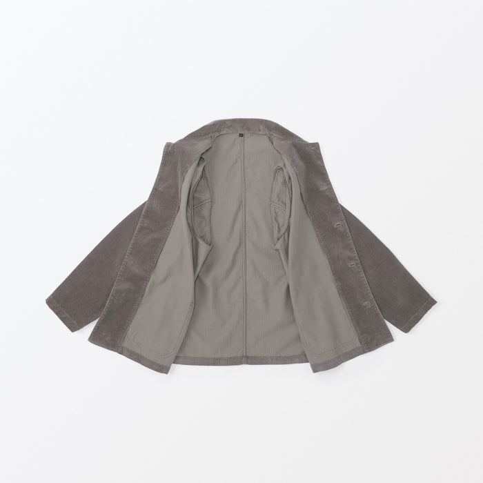 Muji Kapok Blend Corduroy Jacken Herren Grau | YP7F2Z13C