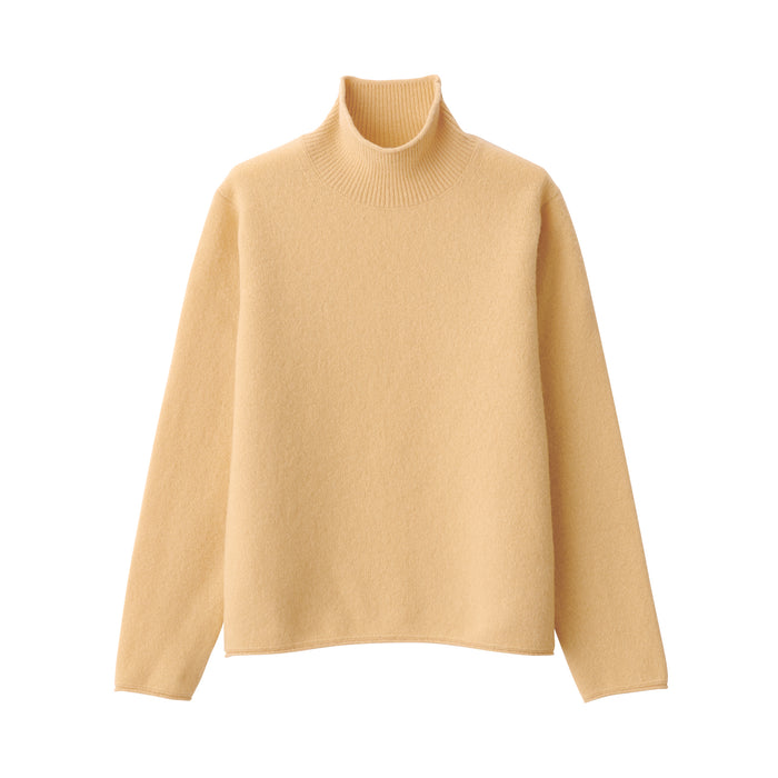 Muji Labo Yak Wool Blend Turtleneck Pullover Damen Beige | TU0Q5S99X