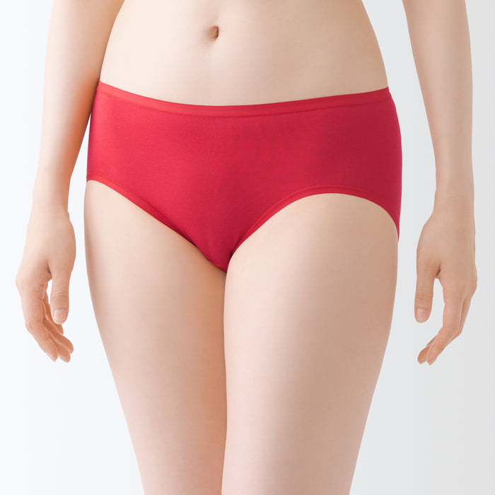Muji Lyocell Bikinihose Damen Rot | LE3L4L29P