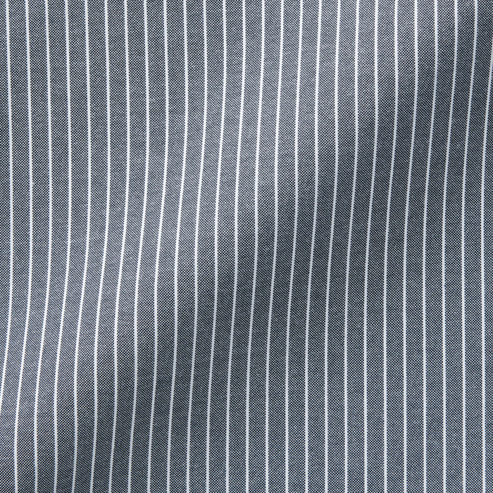 Muji Non-Iron Semi Wide Collar Striped Hemd Herren Grau | KW7D7X86E