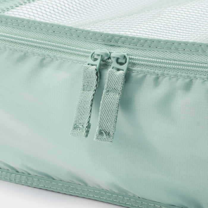 Muji Polyester Gusset Kulturbeutel Damen Mintfarben | DF0D5K42S