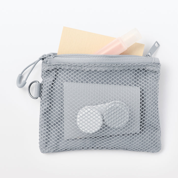 Muji Polyester Two Zipper Kartenhülle Damen Grau | KE1D2R06X