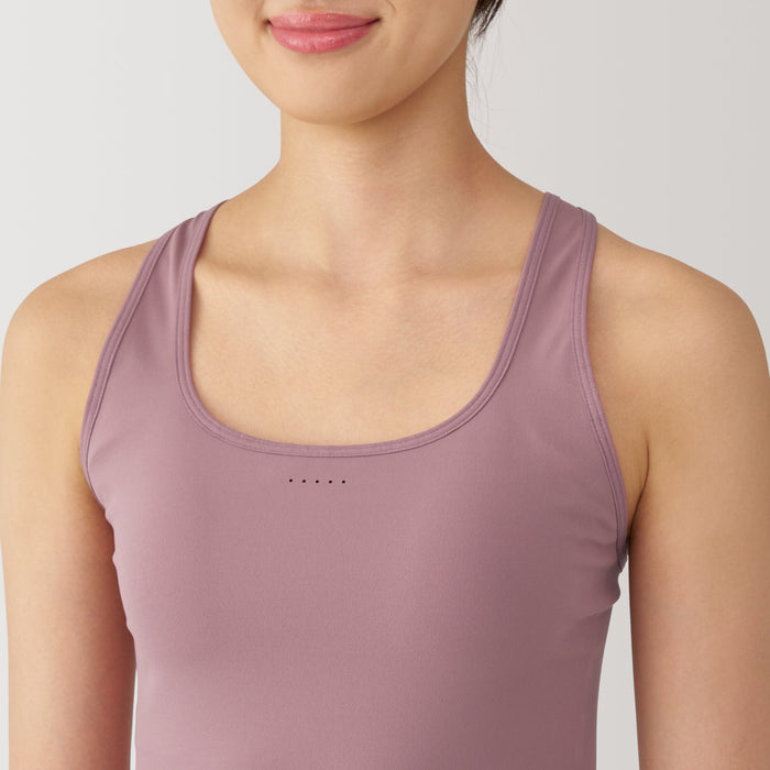 Muji Quick Dry Half Top Sport BH Damen Rosa | XQ7I1O00F
