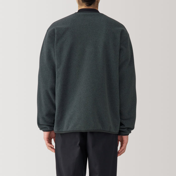 Muji Recyclable Fleece Strickjacke Herren Grau | XQ0Q7F51W