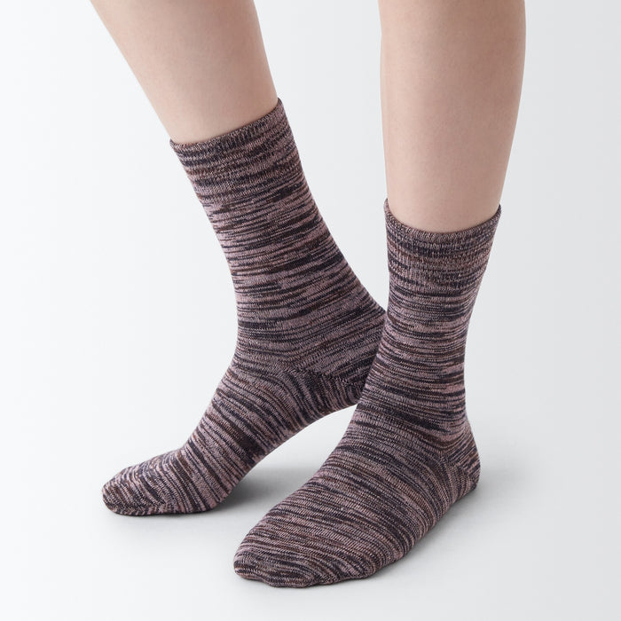 Muji Right Angle Excess Yarn 3 Pair Socken Herren Lila | RC4H8I16Y