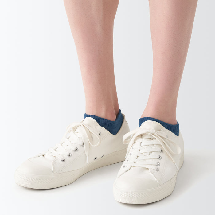Muji Right Angle Pile Sneaker-In 23-30cm Socken Herren Blau | VG7G1E51I