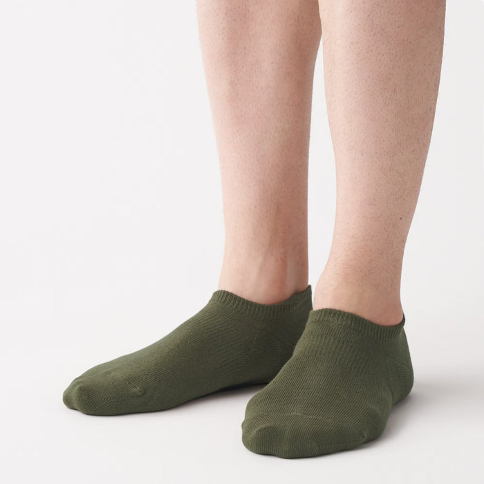 Muji Right Angle Sneaker Socken Herren Grün | FP6T6N86K