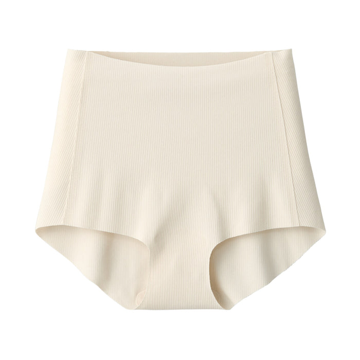 Muji Seamless Ribbed Shorts Slip Damen Weiß | RG0F2W44Z
