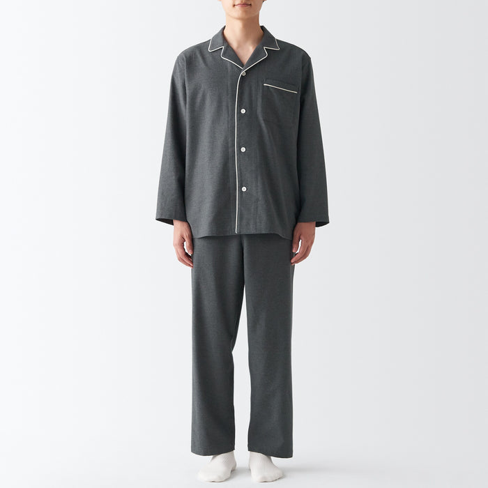Muji Side Seamless Flannel Pyjama Damen Grau | SS5Z8N16X