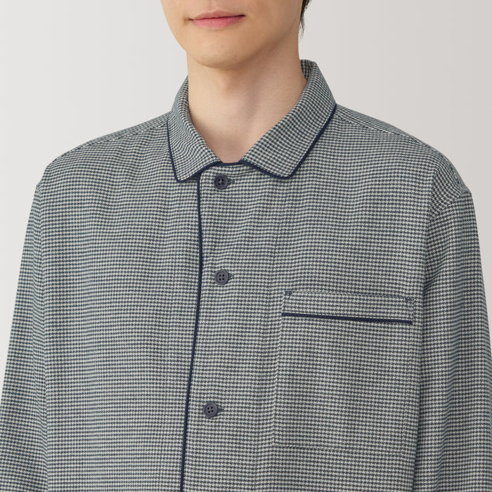Muji Side Seamless Flannel Pyjama Herren Grau | XL6T7O18O