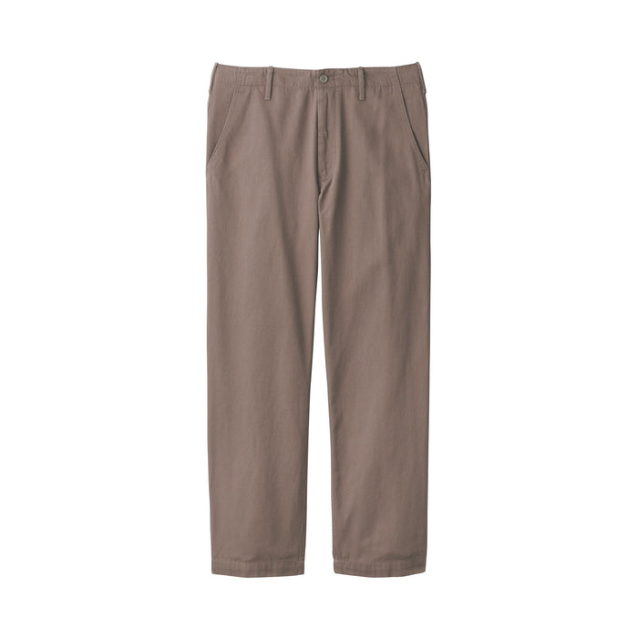 Muji Slub Yarn Chino Regular Hose Damen Beige | LV4N5S40H
