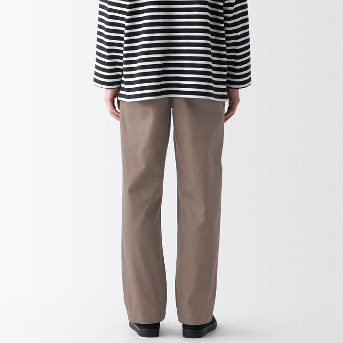 Muji Slub Yarn Chino Regular Hose Damen Beige | LV4N5S40H