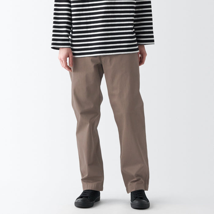 Muji Slub Yarn Chino Regular Hose Damen Beige | LV4N5S40H