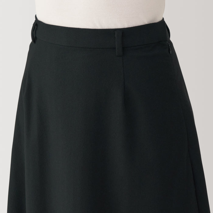 Muji Stretch Brushed Flared Röcke Damen Schwarz | YD3U3V58H