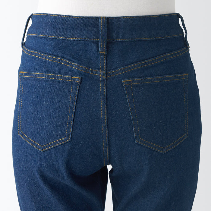 Muji Stretch Denim Slim Jeans Damen Blau | YC4R1I48F