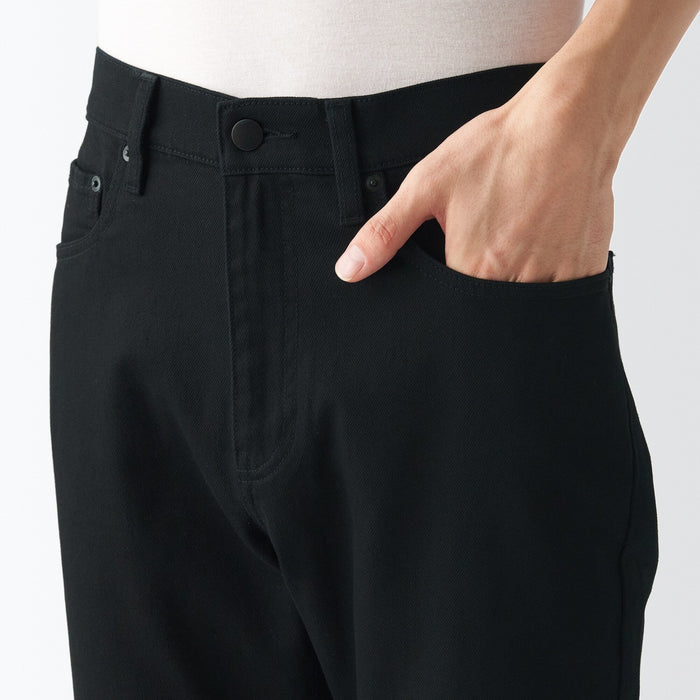 Muji Stretch Denim Slim Jeans Damen Schwarz | ZJ8N4H86B