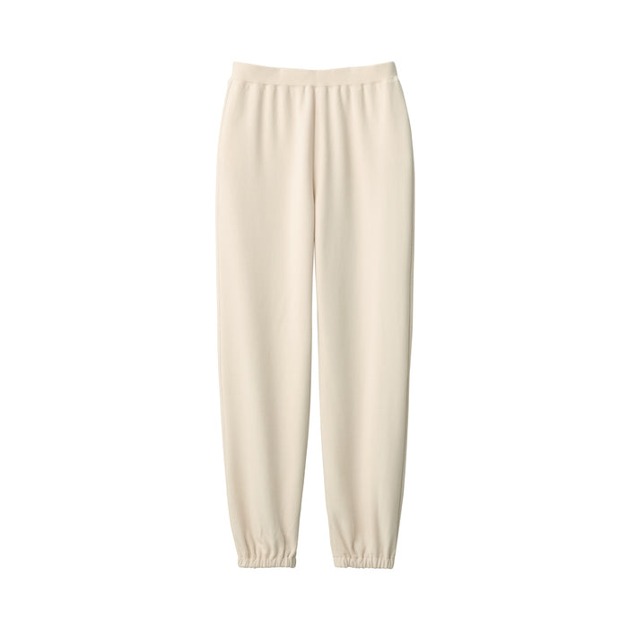 Muji Stretch French Terry Hem Squeezing Hose Damen Weiß | DM0E9W47R