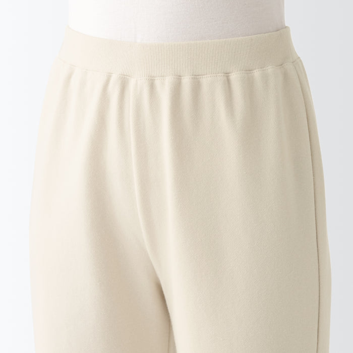 Muji Stretch French Terry Hem Squeezing Hose Damen Weiß | DM0E9W47R